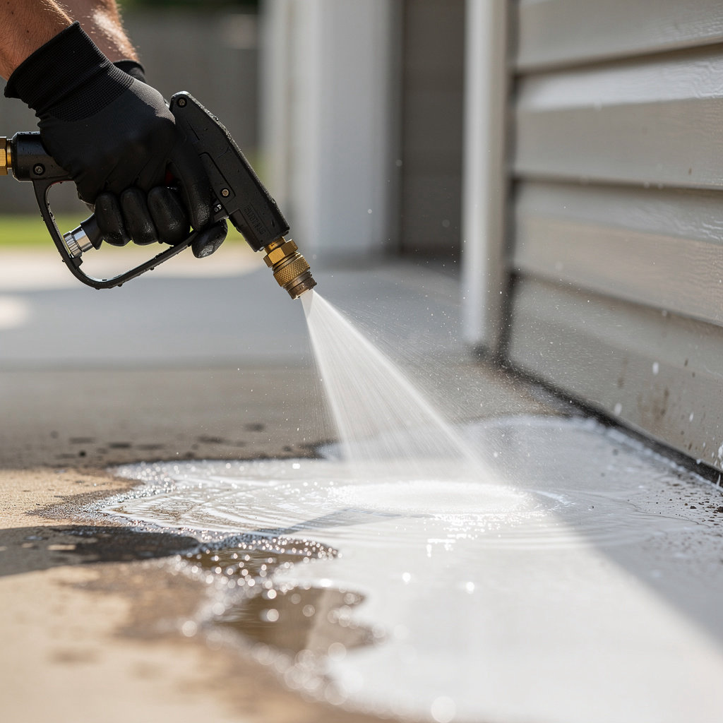 FreshWash Atlanta professional pressure washing team servicing a residential property in Atlanta